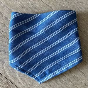Pet Bandana! Small Cat + Dog - Blue Denim Stripe
